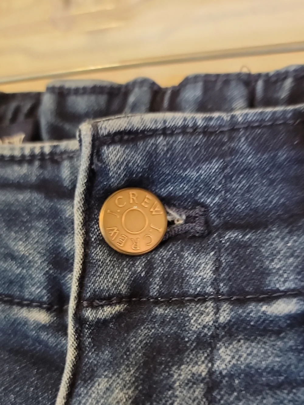 J. Crew Dark Blue Boyfriend Jeans with Elastic Cuffs NWOT